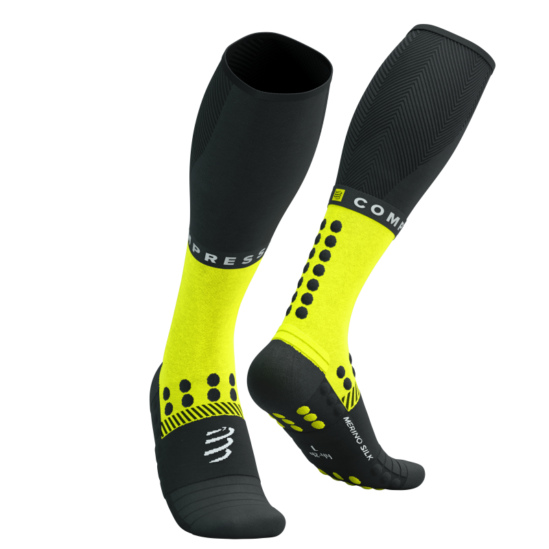 Full Socks Winter Run_BLACK-SAFETY_YELLOW